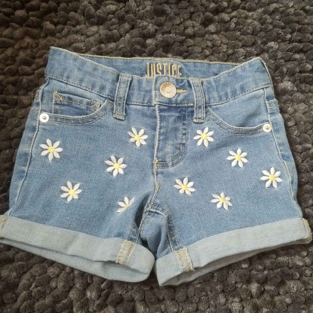Justice jean shorts